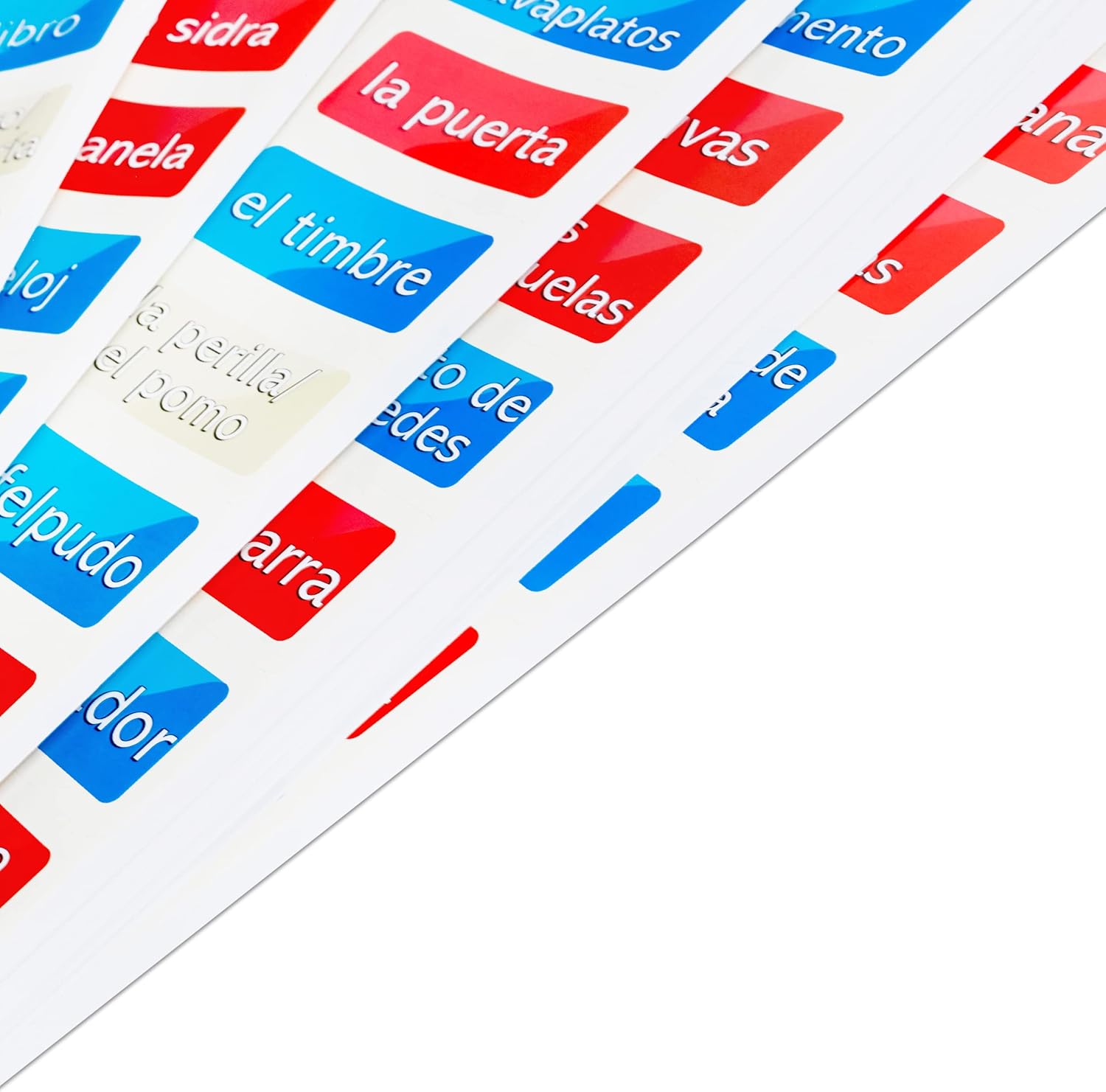 Language Learning Household Stickers (Spanish)