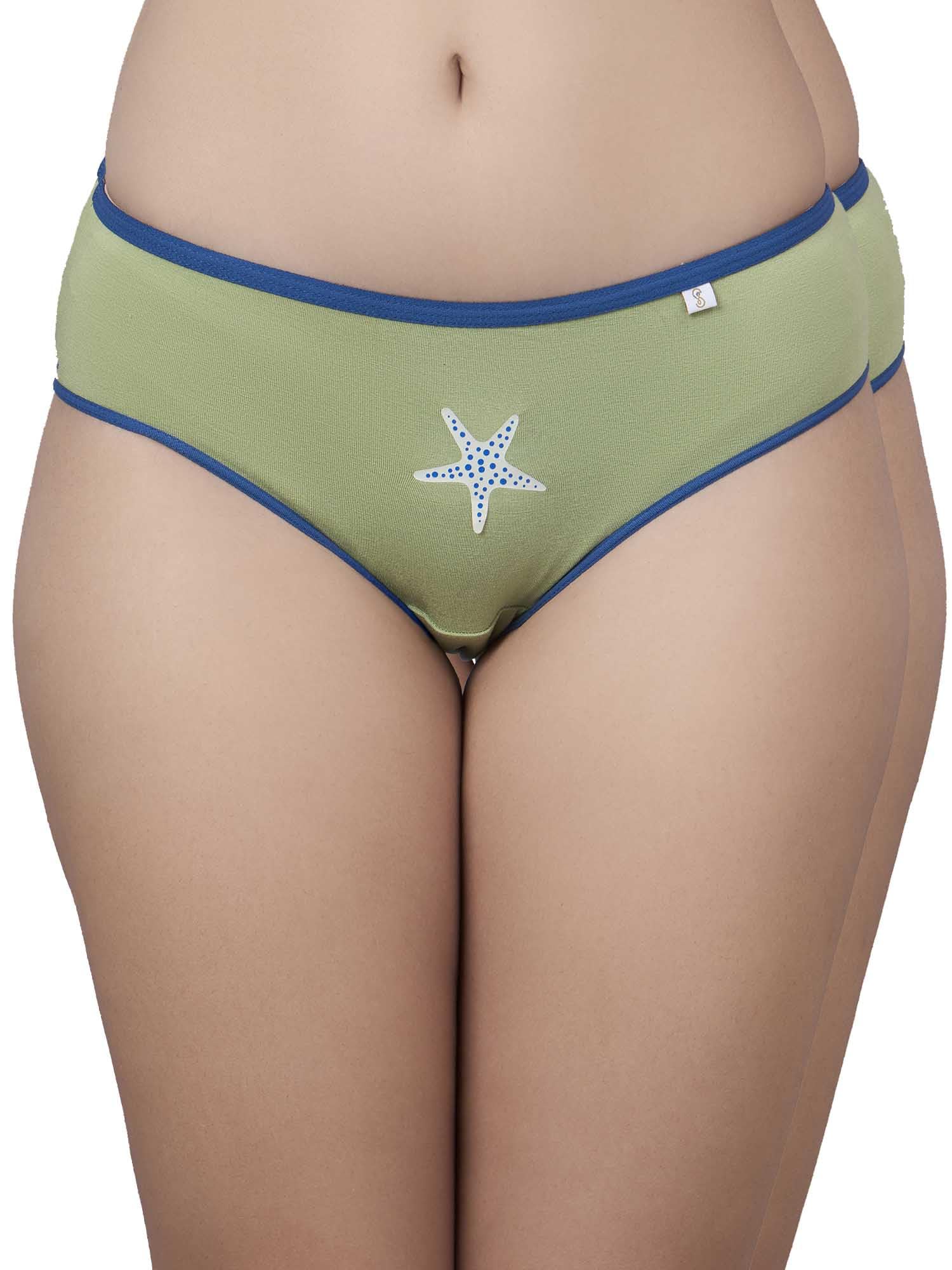 inner sense Bamboo Bikini I Panty Set for Women, Avocado, Size L-picture-52