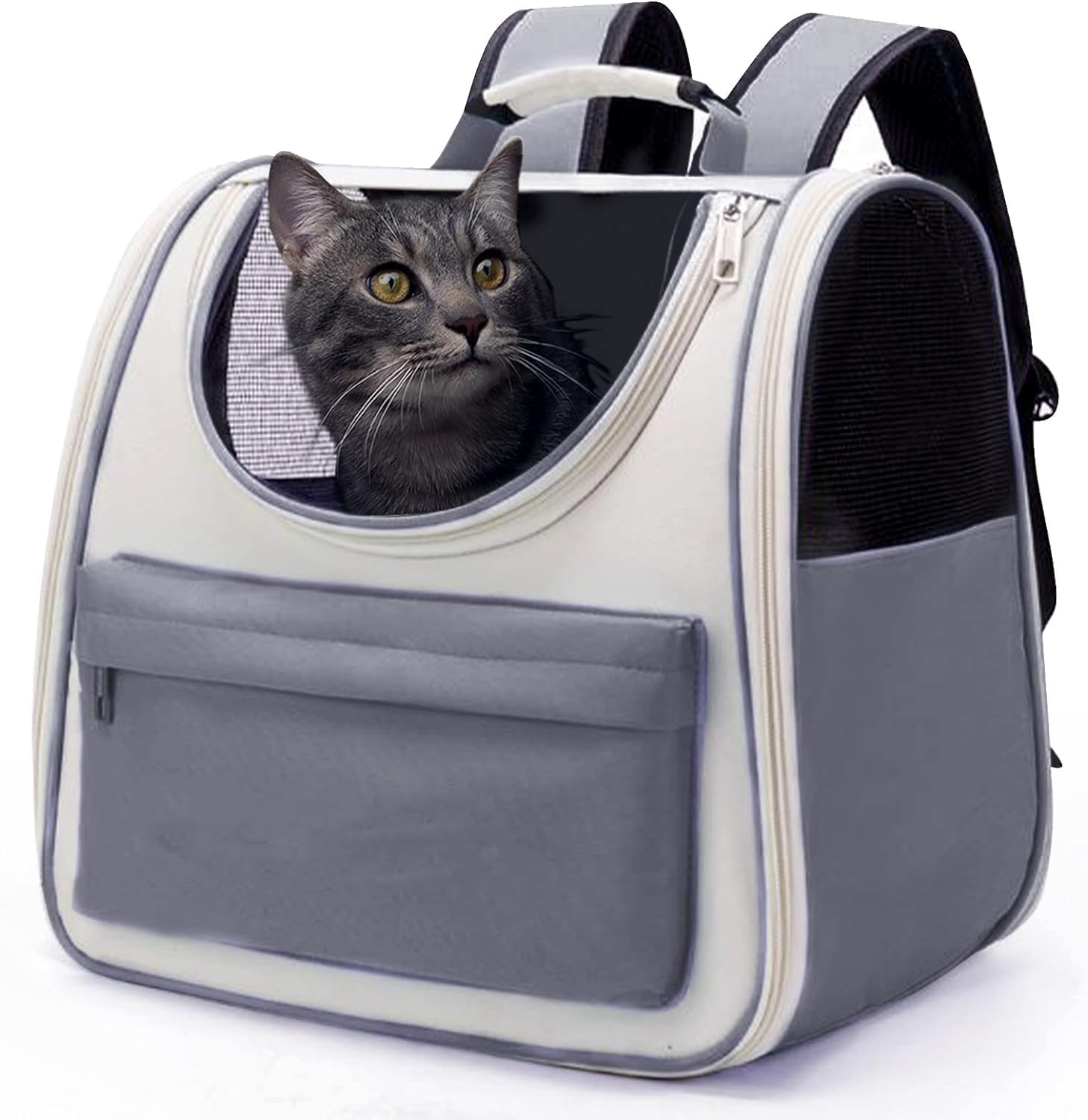 Rhyhorn Cat Backpack Carrier, Pet Backpack, Cat Bag Carrier, Small Dog Backpack, Airline Approved Pet Backpack Carrier, Transparent Backpack for Cats Puppy Cat Rabbit Bird, Outdoor (Grey) (B0CP7F5371) Amazon Price History, Amazon Price Tracker