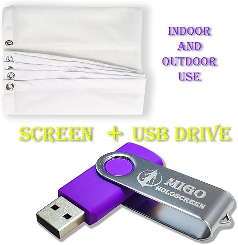 Miniatura 3 de Shenanigans - Pantalla de proyección trasera holográfica ideal para travesuras, diversión familiar, Halloween y fiesta de cumpleaños y fiesta de Año