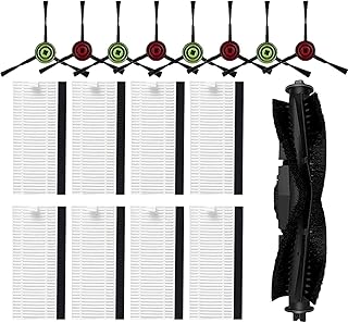 Replacement Parts Compatible with Tikom G8000, G8000 Pro, Compatible with Honiture G20 Robot Vacuum Cleaner Accessories Brushes, Filters, Roller Brush (17 Packs)
