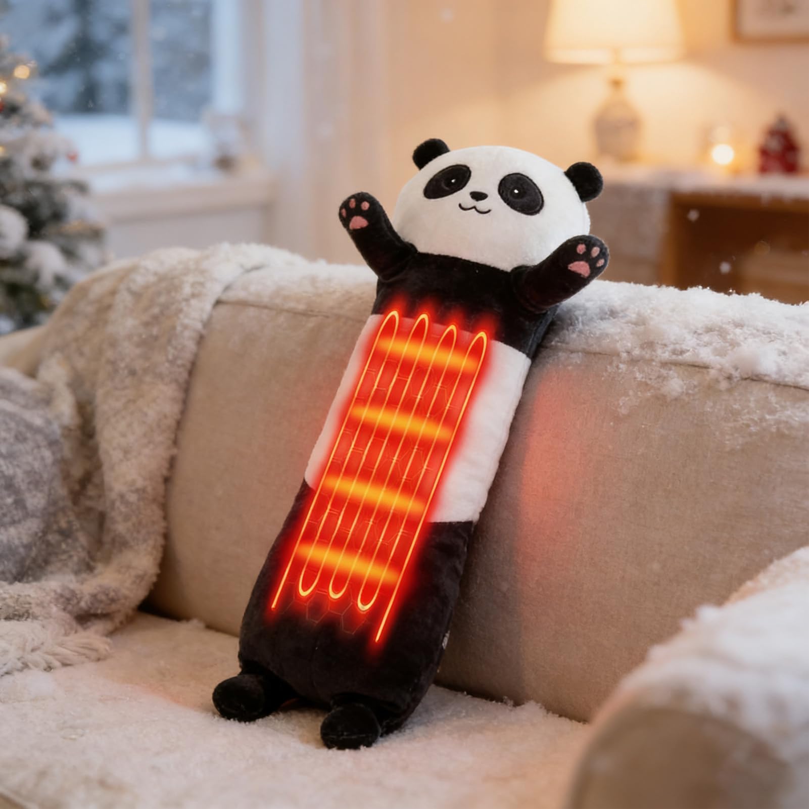 Termoforo Elettrico Bambola Animale con Timer Regolabile e 5 Livelli di