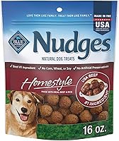 Blue Buffalo Nudges Homestyle Beef & Rice Dog Treats - Real Beef First, Natural Ingredients, All Breeds & Life Stages