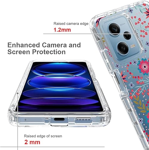 Miniatura 2 de Funda para Redmi Note 12 Pro CasePoco X5 Pro 5G 22101320 con protector de pantalla de vidrio templado, cubierta protectora de cuerpo completo