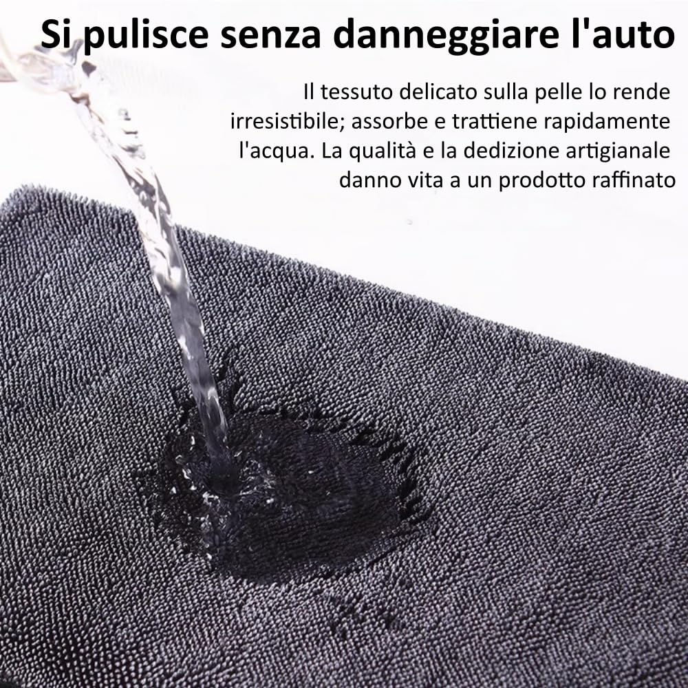 MEIION Panno Giovasa 40x40cm, eccellente capacità di assorbimento, per Auto, Vetri e Bagno