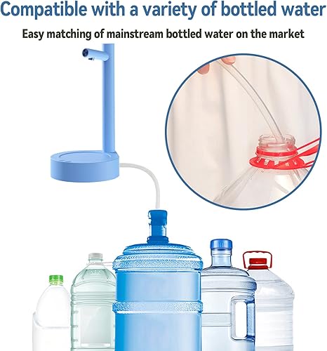 Miniatura 3 de Dispensador de botellas de agua de escritorio, dispensador automático de jarra de agua para botellas de 5 galones y universal con 7 niveles