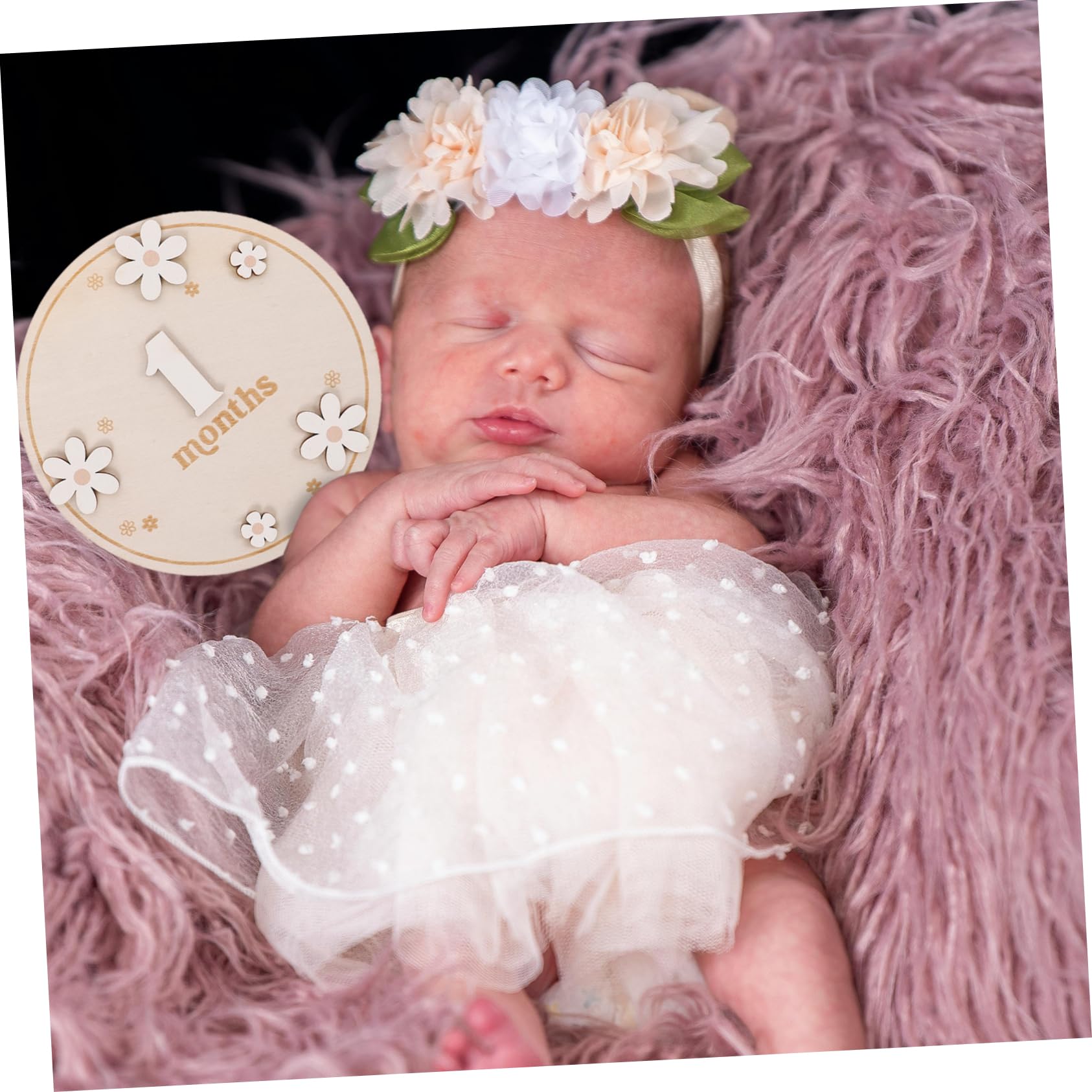 VICASKY Boys/Girls Milestone Signs Wooden Monthly Milestone Cards Photo Prop for Baby's Monthly