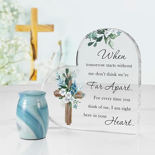 Regalos de condolencias de mariposa regalos de duelo por la pérdida del padre regalos conmemorativos de acrílico para la pérdida de la madre