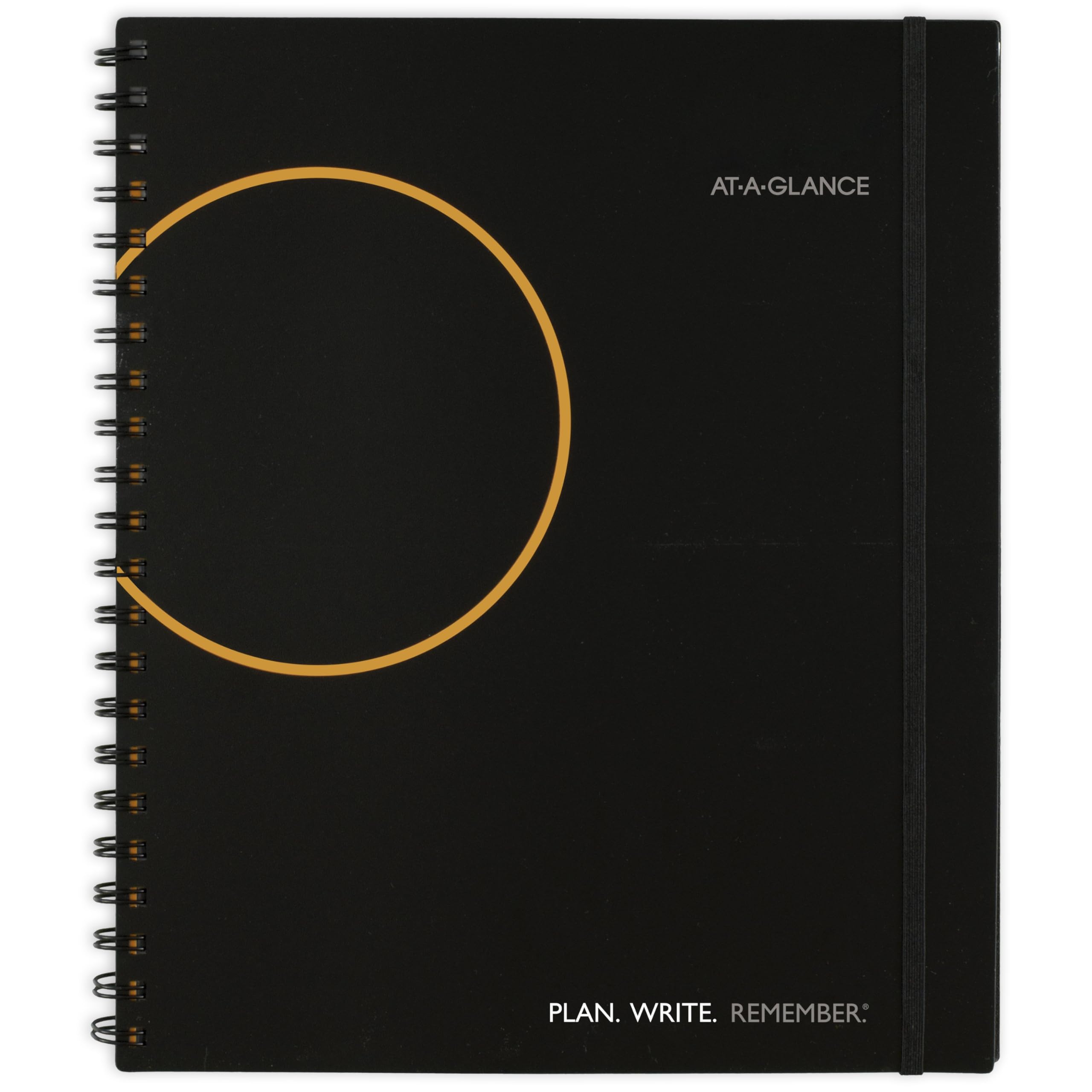 AT-A-GLANCE Undatiertes Planungsnotizbuch mit Referenzkalendern, 21,6 x 27,9 cm, groß, Planung, Schreiben, Remember., Schwarz (7062090526)