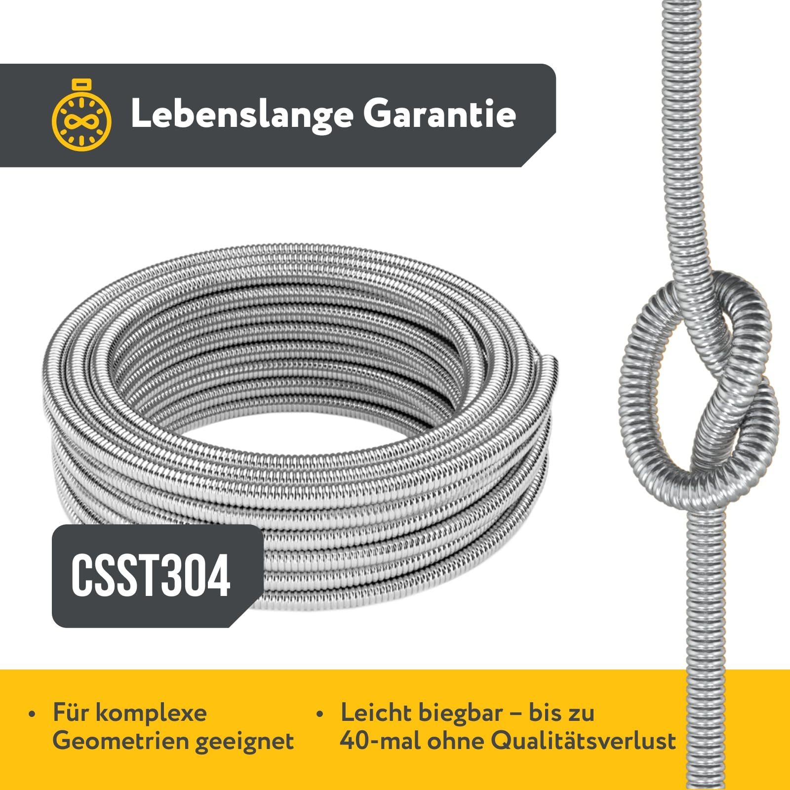 Tuyau De Protection Pour Câbles TV, Fil électrique, Lumières De Jardin (diamètre Intérieur 7 Mm, 3 Mètres) - Noir