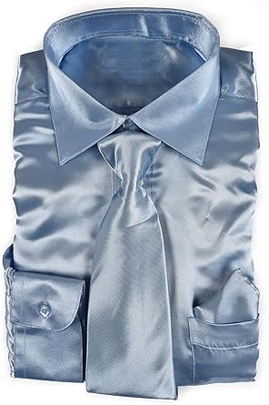 Blue shiny shirt Clearance