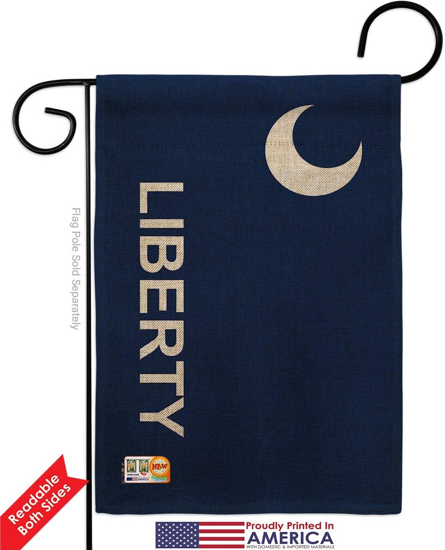 Historic Fort Moultrie Garden Flag Set Wood Dowel Patriotic July Memorial Veteran Independence United State American Small Decorative Gift Yard House Banner Double-Sided Made in USA 13 X 18.5