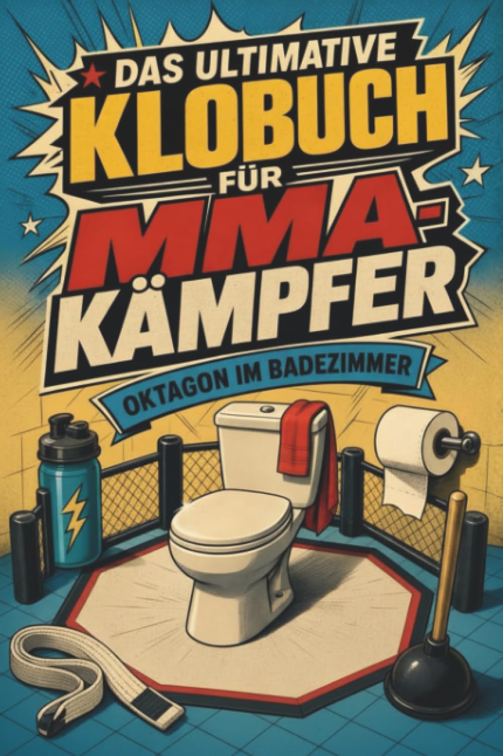 Das ultimative Klobuch für MMA-Kämpfer: Oktagon im Badezimmer. Lustiges Geschenk für MMA-Fans UFC und Oktagon