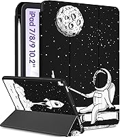 Vista 13 de Funda para iPad de 9ª/8ª/7ª Generación de 10.2 Pulgadas para Niñas Lindas Mujeres Folio Cubierta Inteligente con Soporte para Lápiz Libro de Horror