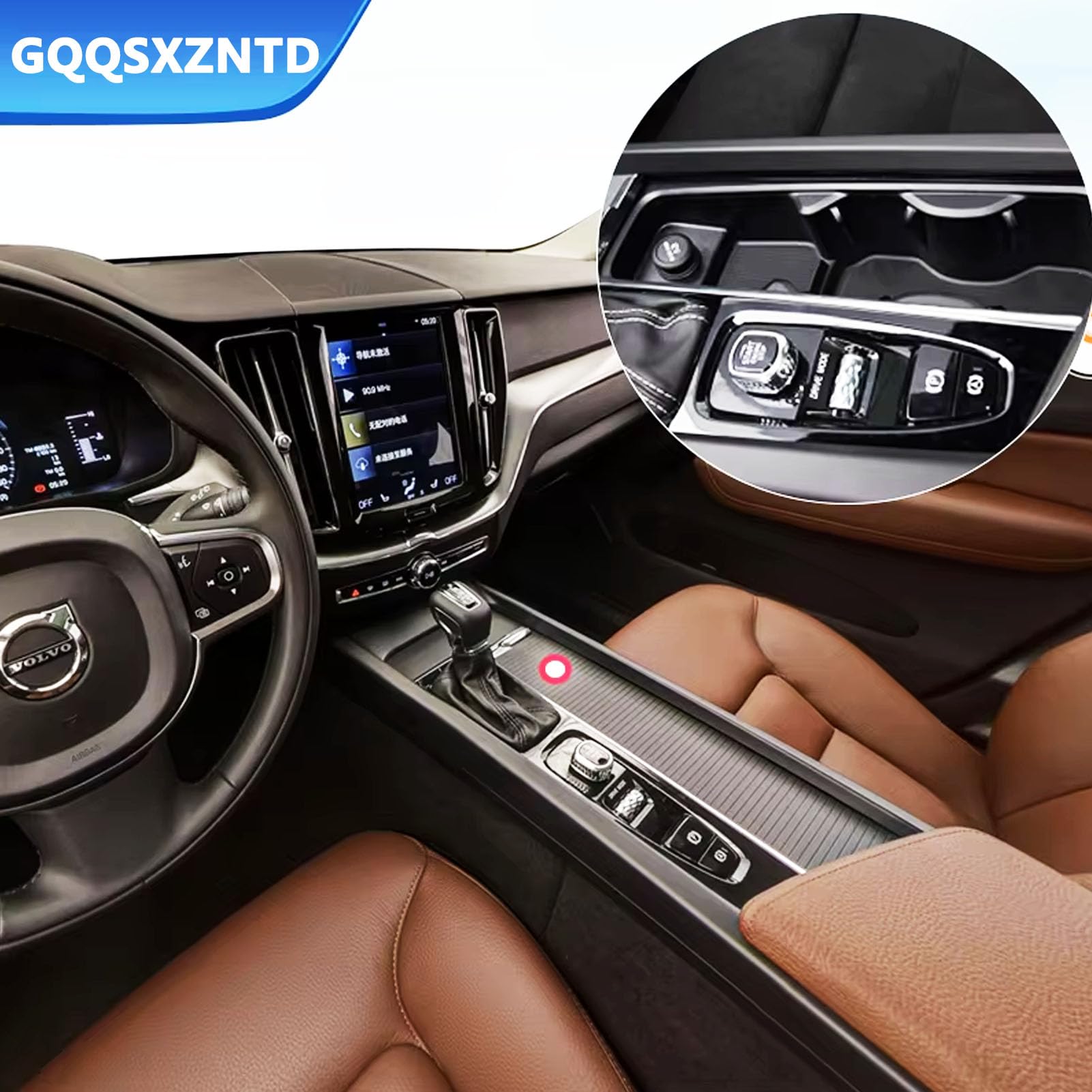 Bezprzewodowa ładowarka Samochodowa do Volvo 2015-2024 XC90, 2018-2024 XC60, 2016-2024 S90 i V90, 2018-2023 V60, 2020-2023 S60 z 27W Podwójnym Portem USB, Szybka ładowarka do i-Phone Sam-sung