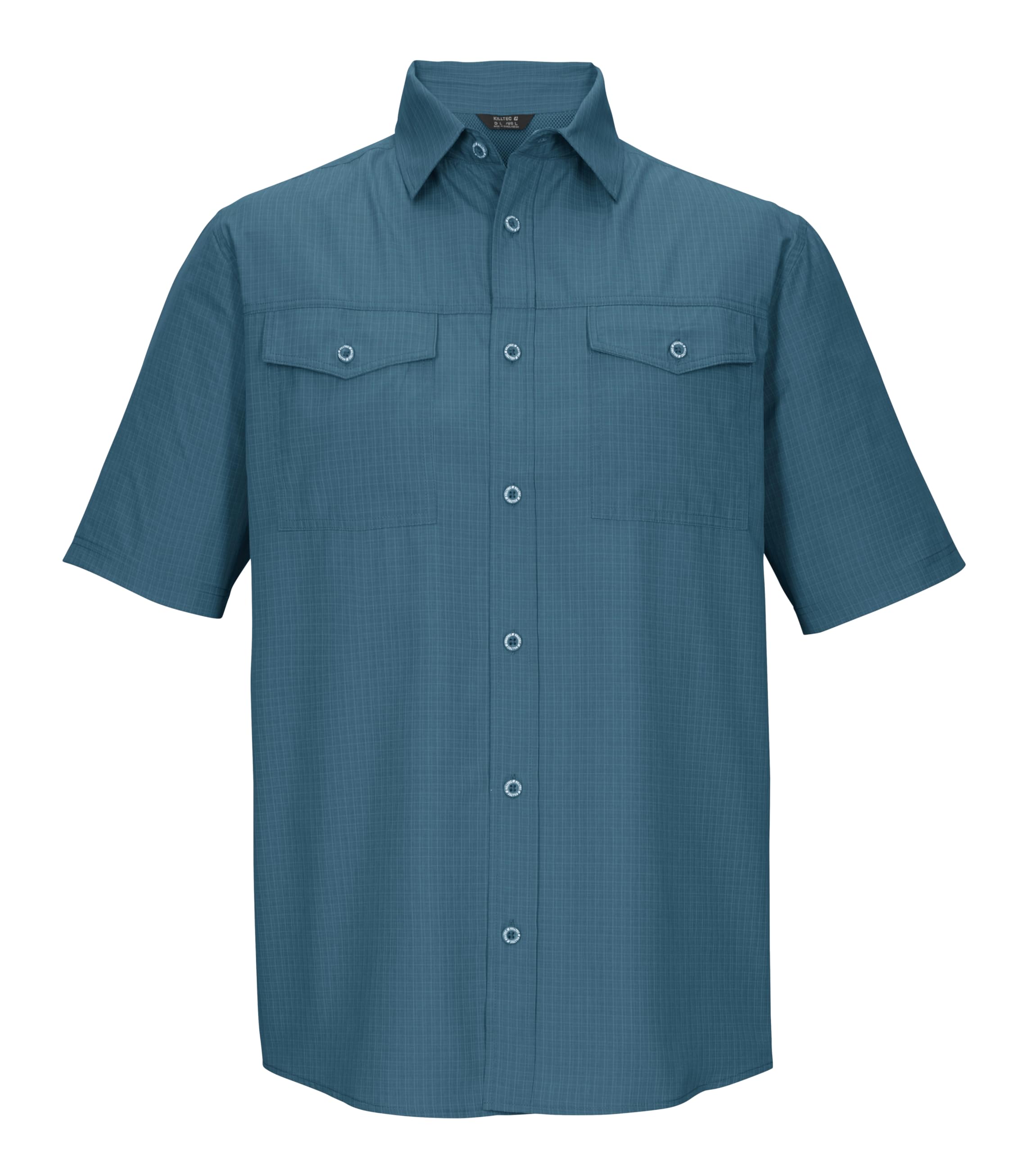 killtec Herren Funktionshemd/Outdoorhemd Kurzarm Schnelltrocknend KOS 63 MN WVN SHRT