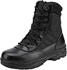 NORTIV 8 Botas de Trabajo Tácticas Militares para Hombre, Cuero, Cremallera Lateral, Botas de Combate para Motociclista 1