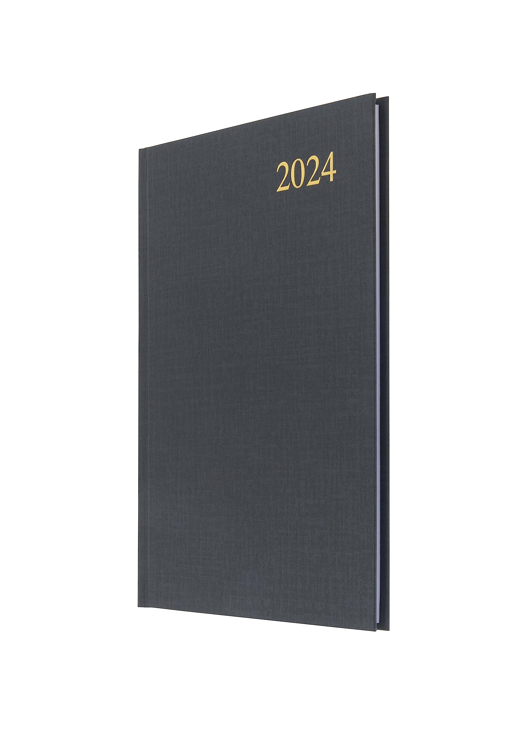 Collins Debden Collins Essential A5 Diary Week to View Planner 2024 - Eco Friendly, Recycled Paper and Fully Recyclable - Complete Planner 2024 Daily, Weekly, and Monthly View - (A5 Size, Black)