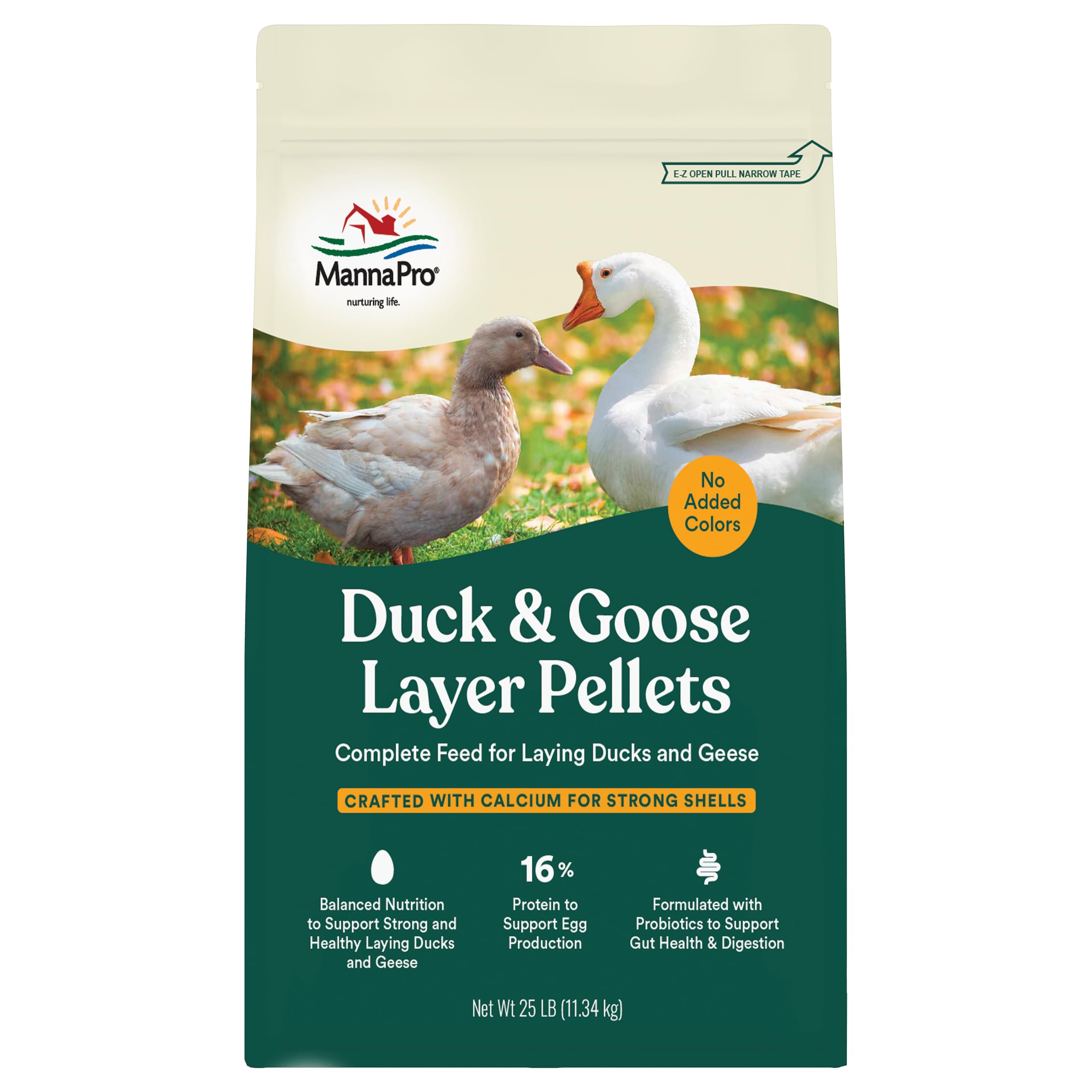 Duck Layer Pellet | High Protein for Increased Egg Production | Formulated with Probiotics to Support Healthy Digestion | 25 Pounds