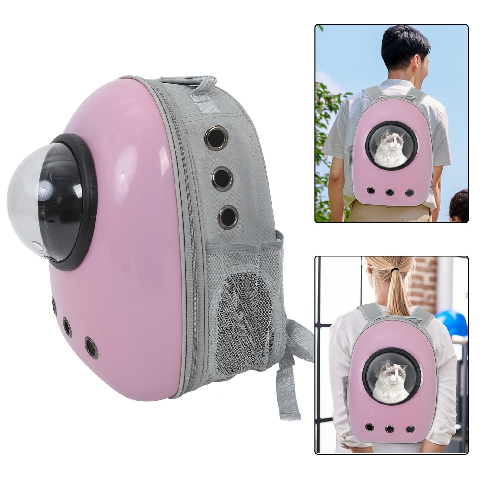 Levemolo Pet Carrier Backpack for Cats and Dogs, Expandable Bubble Space Capsule Soft-Sided Travel Carrier Side Opening, Portable Pet Travel Bag for Outdoor Hiking and Airline Use - image 8