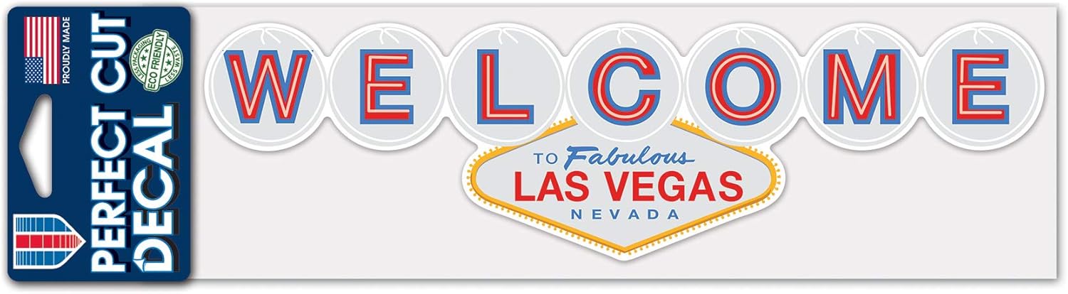 Destination Nevada LAS VEGAS City/ Nevada LAS VEGAS Perfect Cut Decals 3" x 10"City/ Nevada LAS VEGAS Perfect Cut Decals 3" x 10", Multi, NA