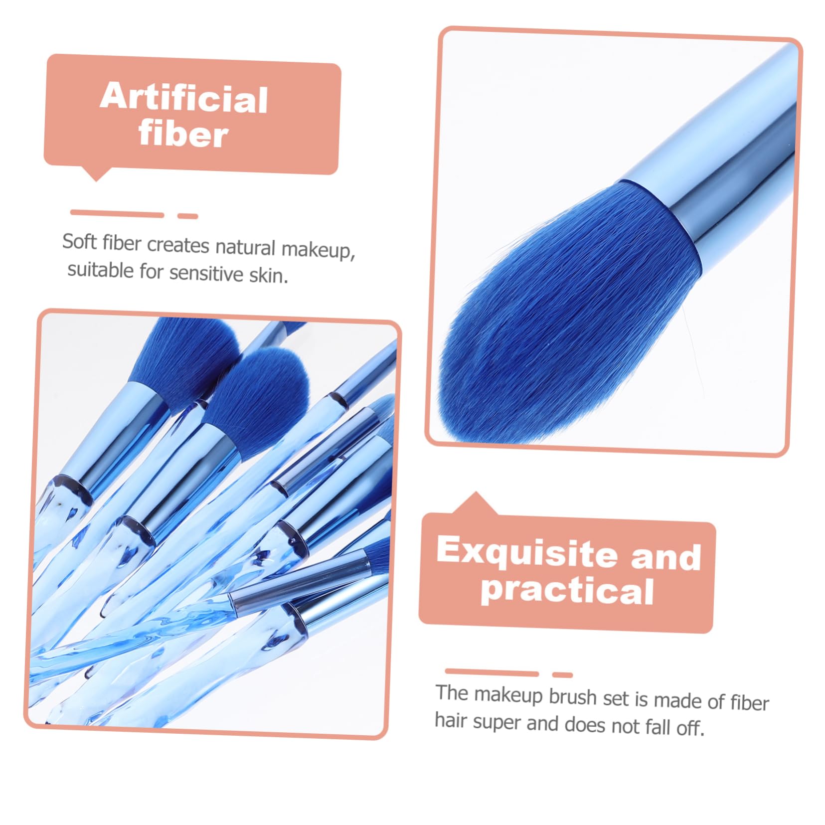 Beavorty 30stücke Teiliges Makeup-pinselset Mit Transparenten Diamantgriffen Professionelle Pinsel Für Foundation Lidschatten Concealer Und Mehr Für Tägliches Und Professionelles Makeup