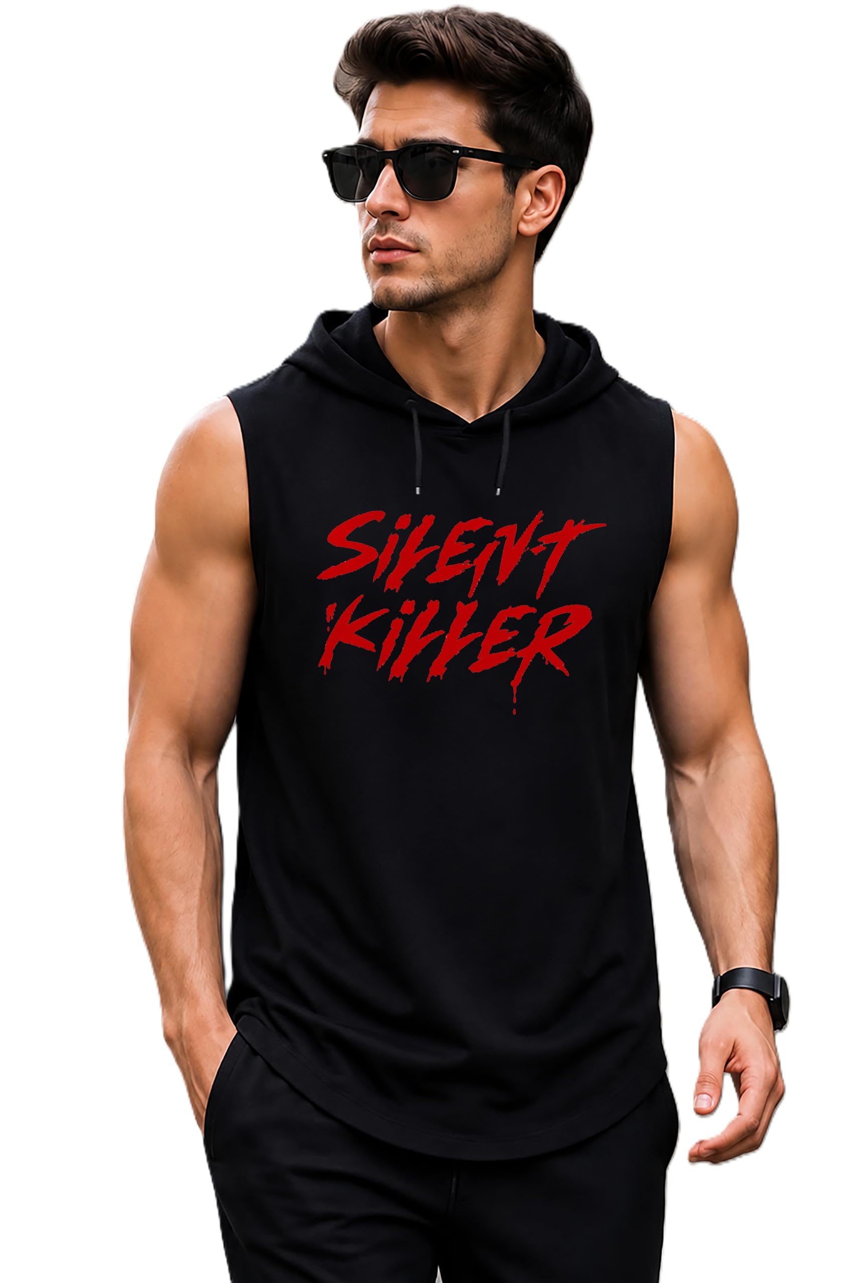 jugular tank tops sleeveless t-shirt for men gym wear vest solid stylish round neck running for sports workout fitness & casual or beach wear