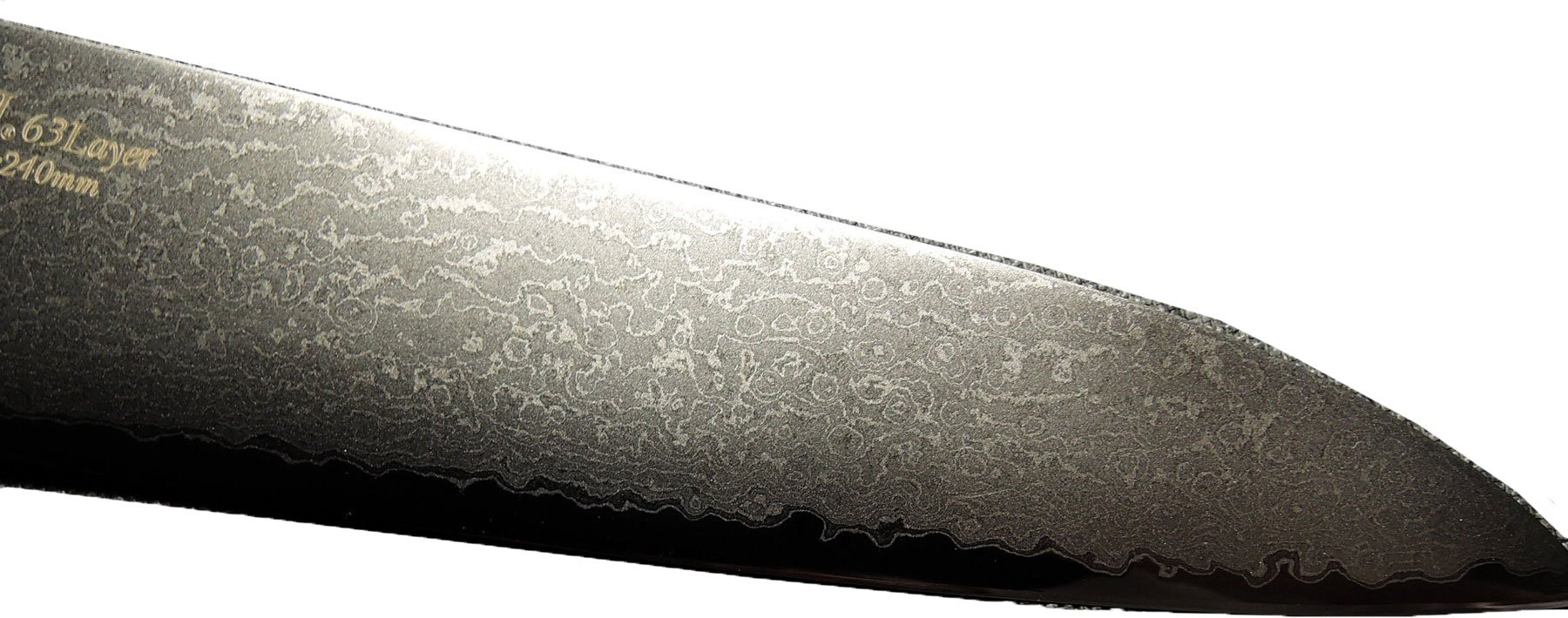 Amazon | 堺孝行 ダマスカス モリブデン鋼割込み 63層 牛刀240mm 14013