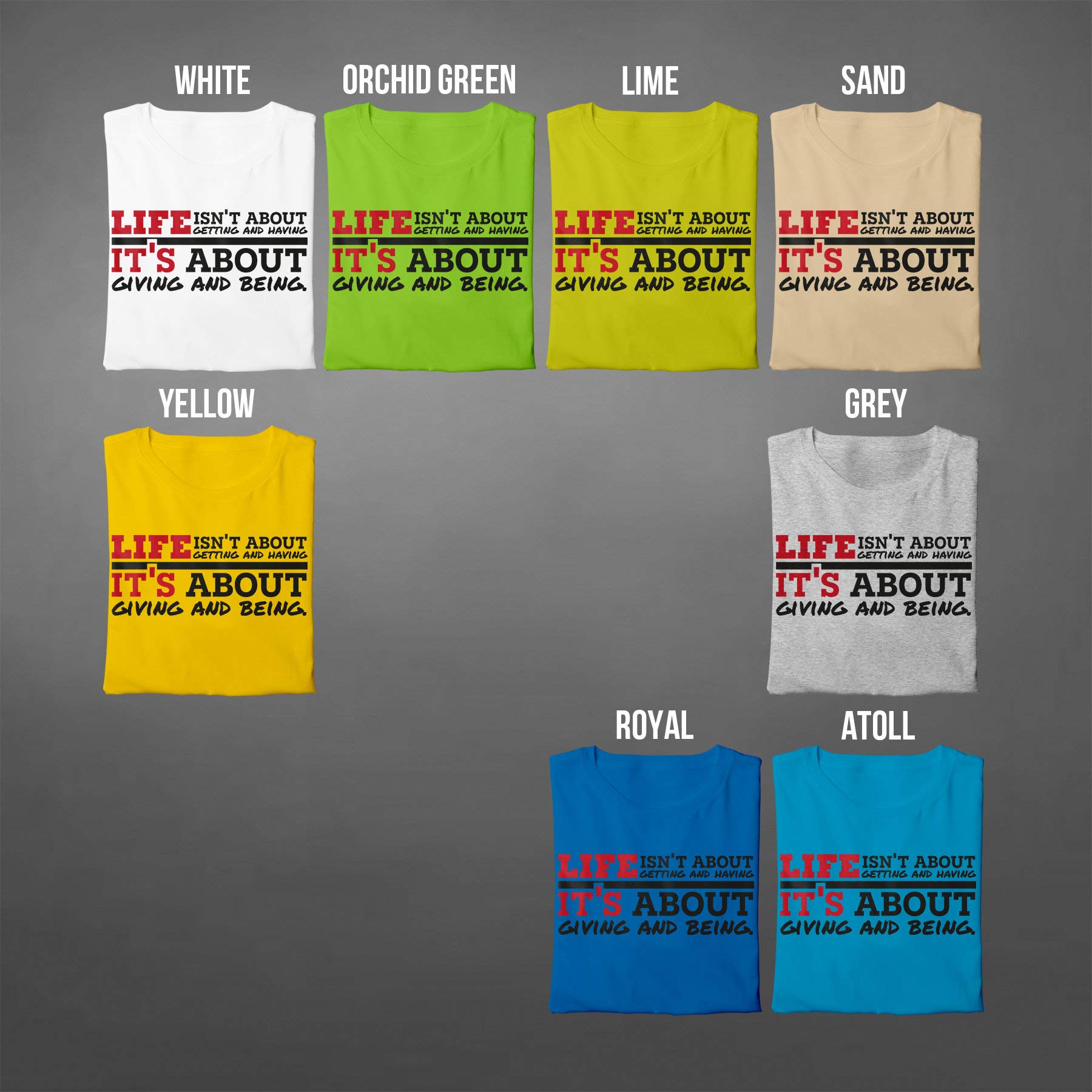 Life Its Shirt - Camiseta Unisex con Frase inspiradora Personalizada para Hombre - Camiseta motivadora Positiva con Lema de motivación en inglés