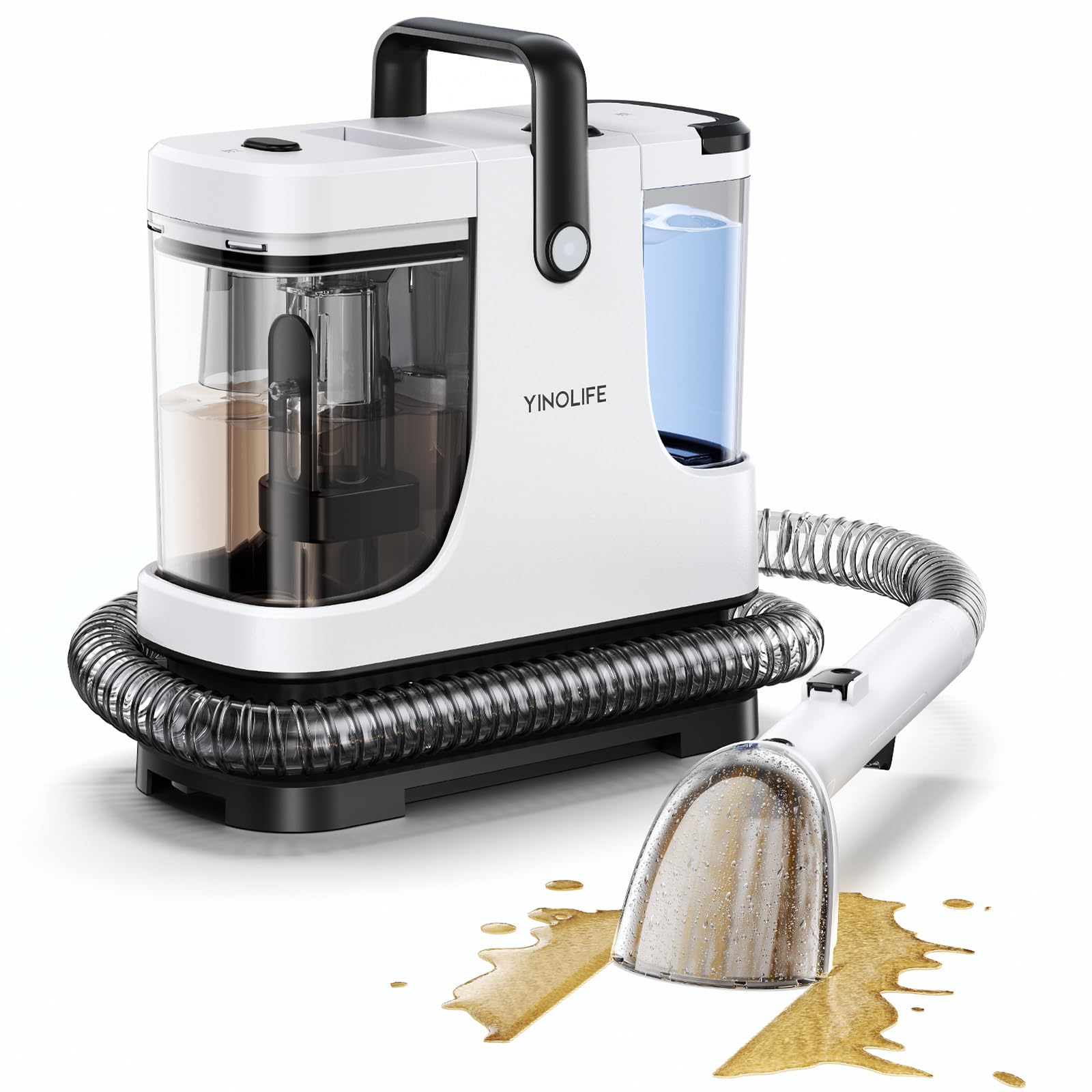 ✨カーペットクリーナー 超強吸引力スチームクリーナー 18000Pa超強吸引力 100℃蒸気噴射 18000Pa超強吸引力スチームクリーナー カーペット