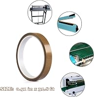 Dpm tapes PTFE Teflonszalag Vákuumcsomagoló Gépekhez Hőálló Hegesztőszalag 13mm x 10m Fehér 2