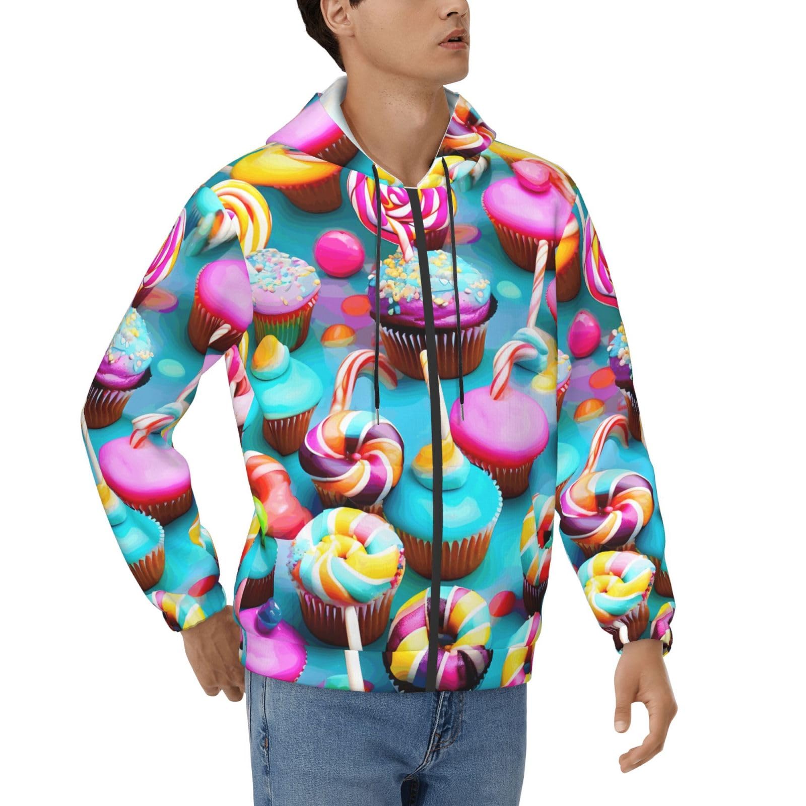 Sweat à capuche coloré hommes fini les pulls ternes pour l'hiver - 8