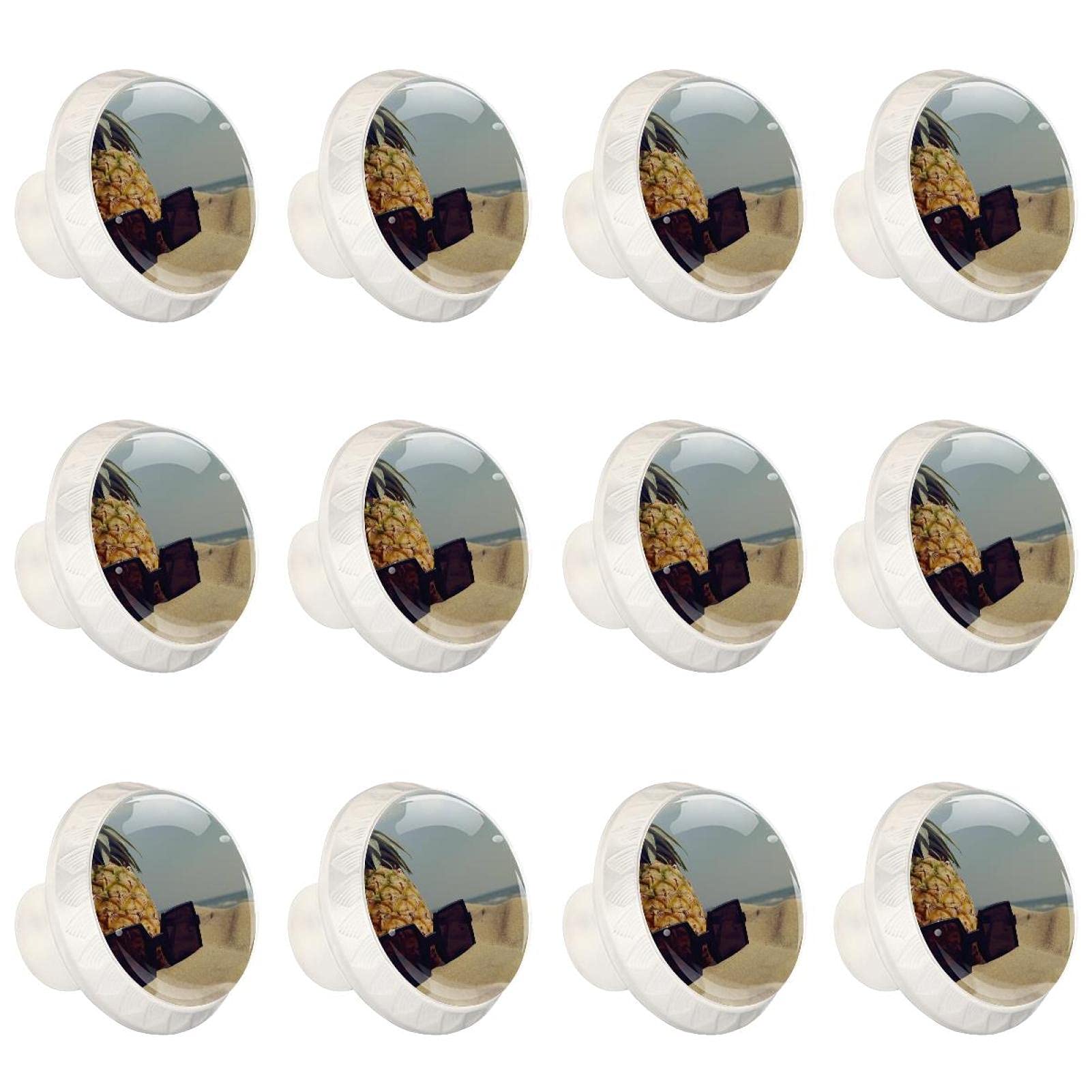 Boutons de cuisine boutons décoratifs ronds pour tiroirs de commode et placard x12