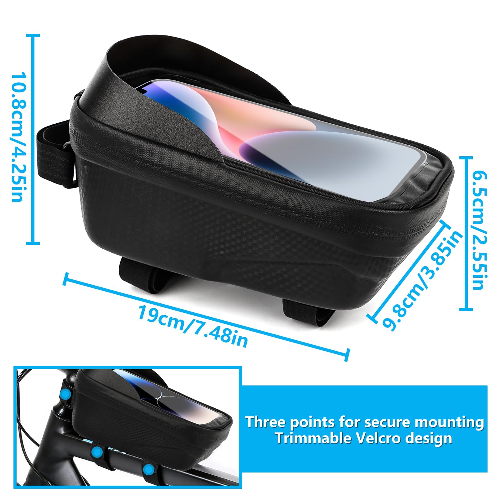Accessori Bici Borsa Per Telaio Bici Impermeabile Con Protezione Solare