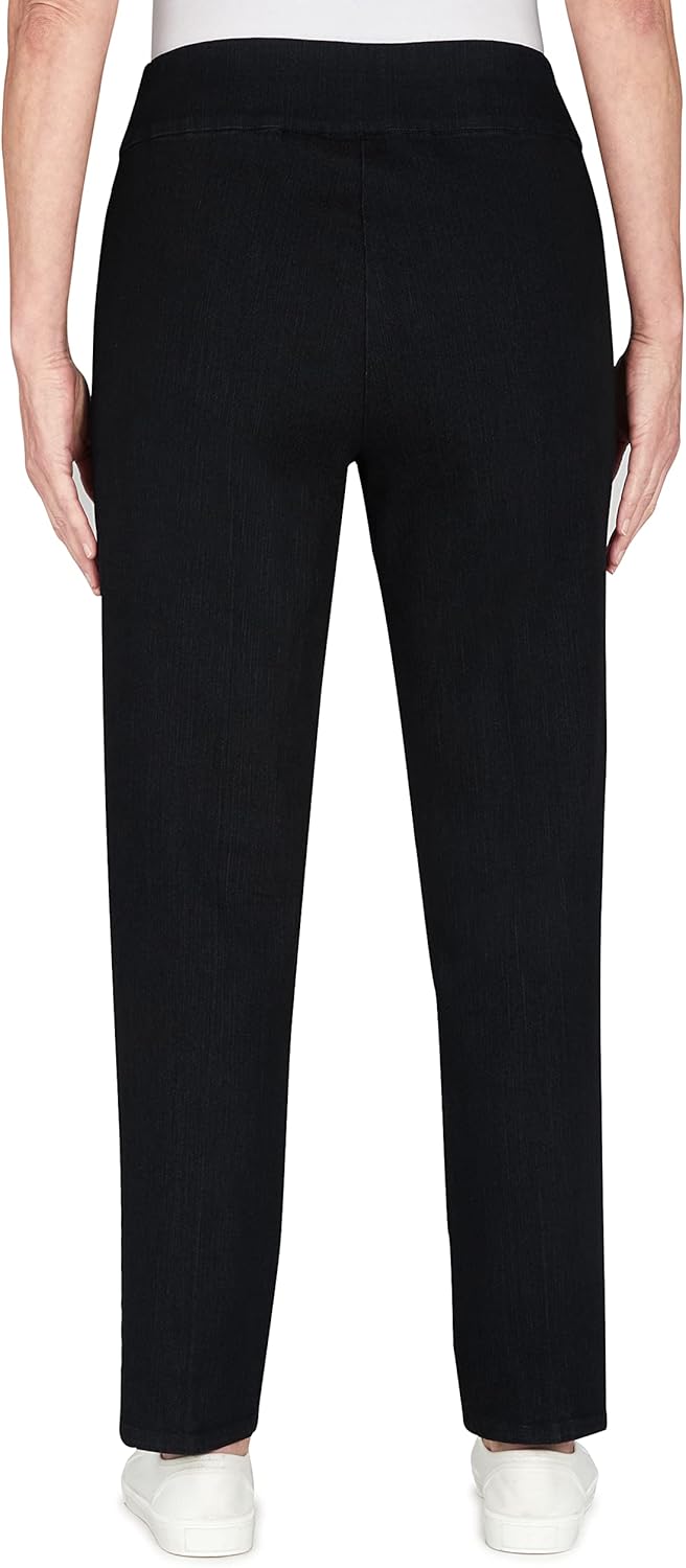 Alfred Dunner Womens Womens Super Stretch Mid- Rise Short Length Pant - Image 2