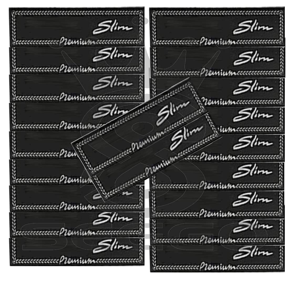 SEGGO Black Rolling Paper Slim Premium (Pack of 20)
