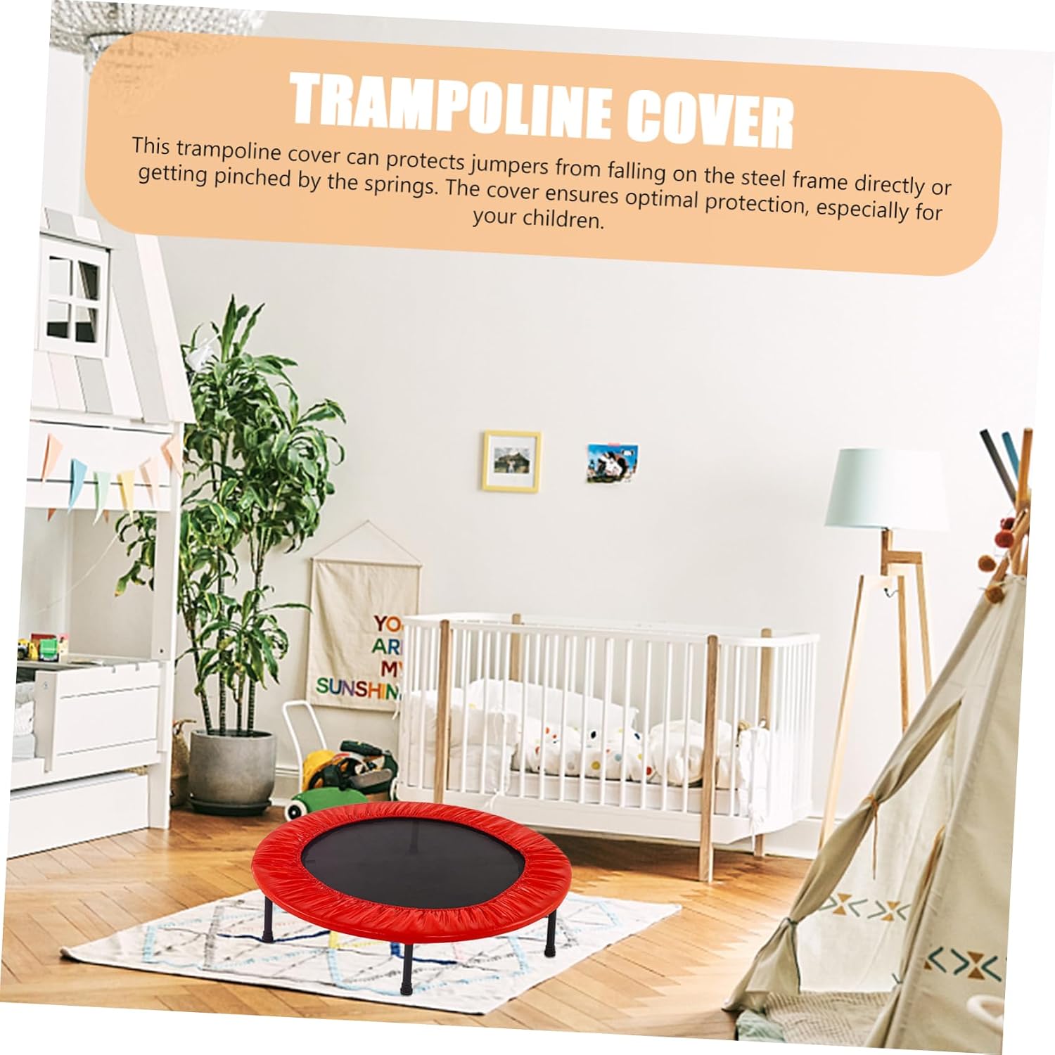 VANZACK Trampoline Protector Cover Blue Replacement Pad for Round Trampolines and Easy to Install Protects image 4