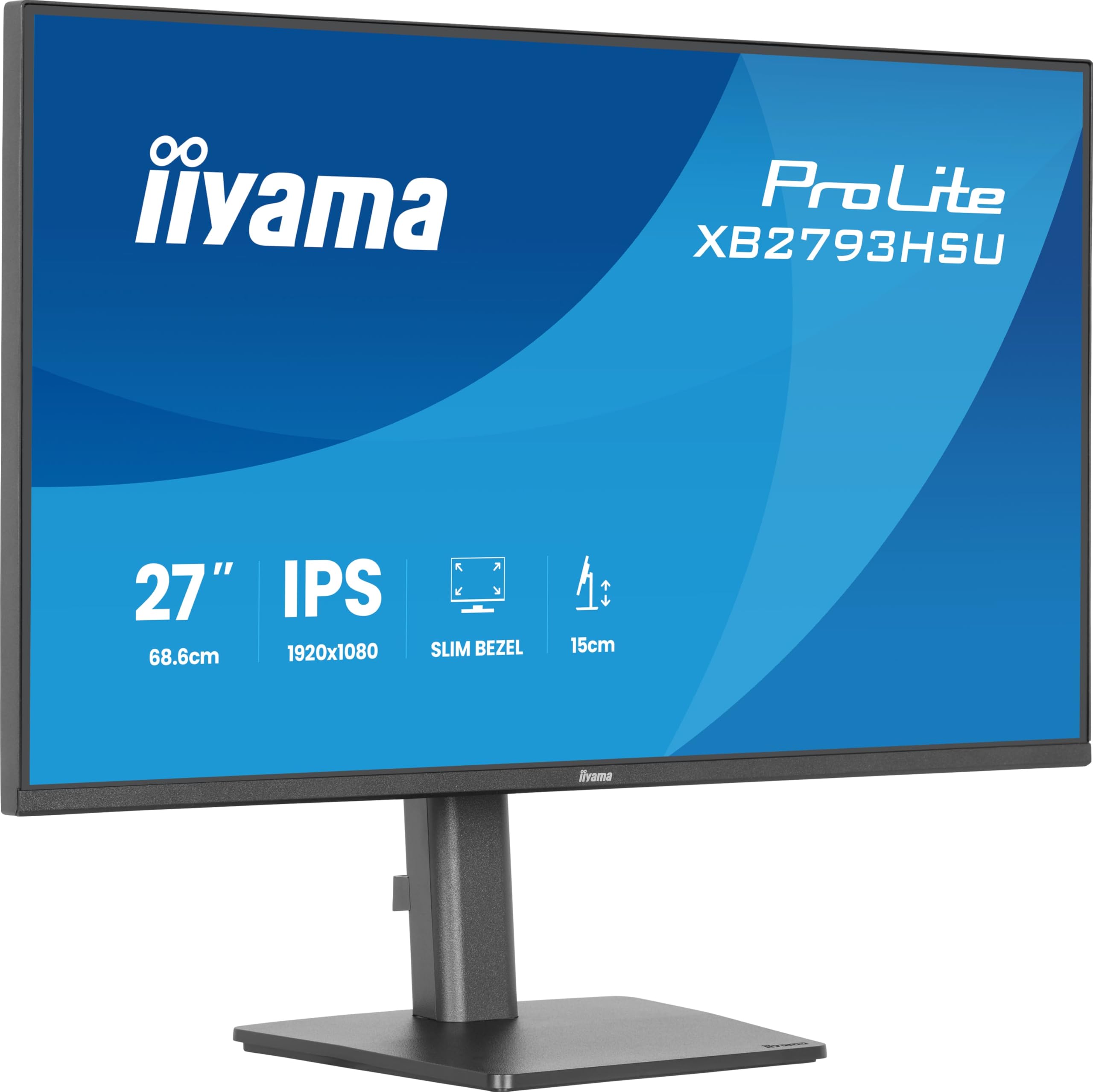 Iiyama Blue/Light Prolite Xb2793hsu-B1 Computer Monitor 68.6 Cm (27") 1920 X