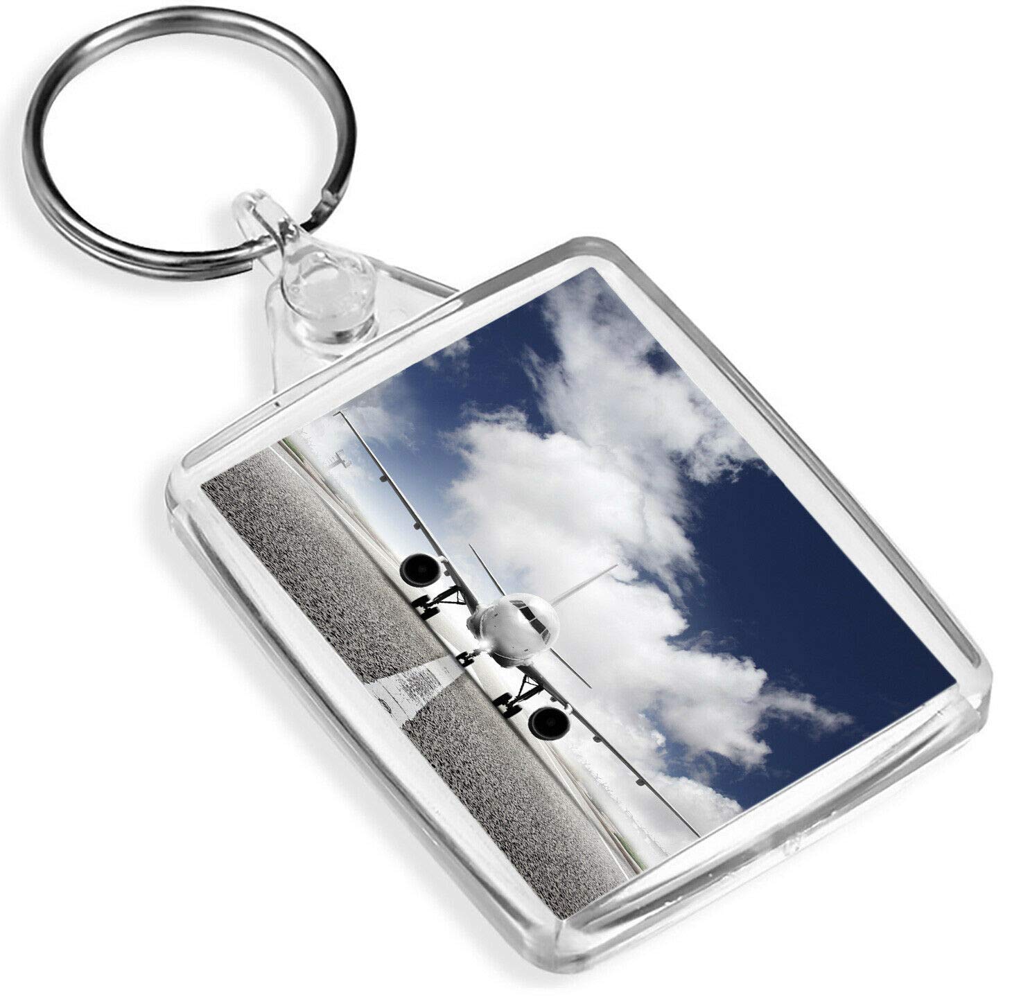 Destination Vinyl Keyrings Unisex Multi Keyring Private Jet Aviation Airport Runway Plane Airplane Dad Brother #8224