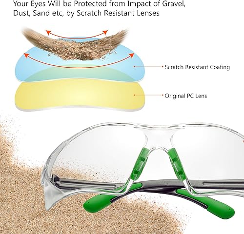 Miniatura 3 de SAFEYEAR Antivaho Z87 - Gafas de seguridad para hombres y mujeres, gafas protectoras, gafas de trabajo de laboratorio