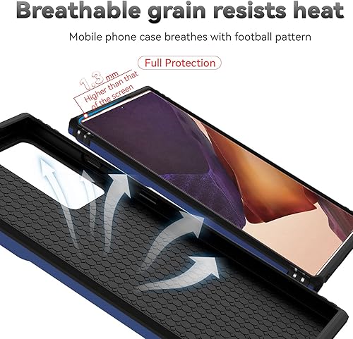 Miniatura 9 de Funda para Samsung Galaxy Note 20 Ultra con cubierta para lente de cámara, protector de pantalla HD, prueba de caídas de grado militar, soporte de