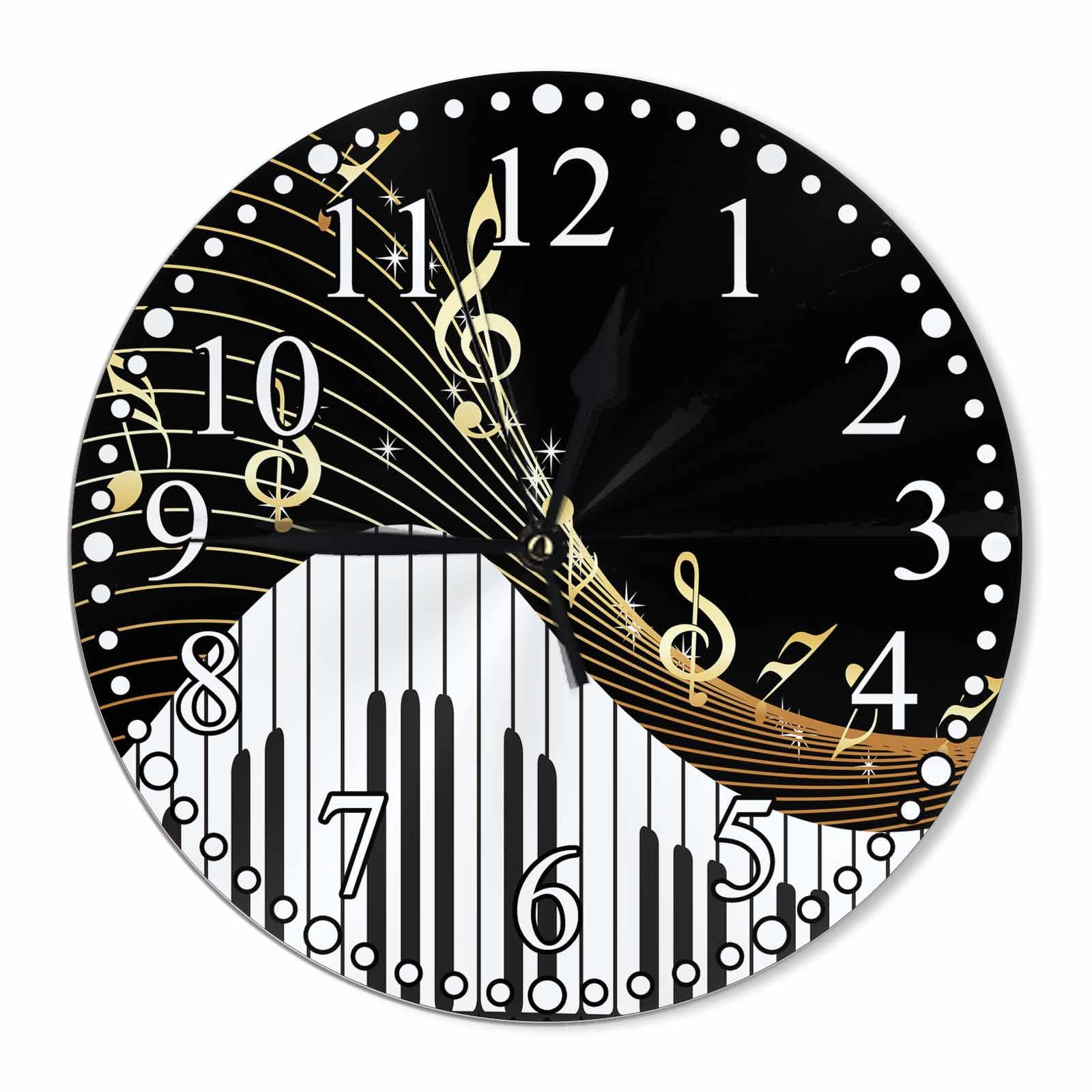 Horloge moderne piano sans tic-tac, solution silencieuse pour la maison