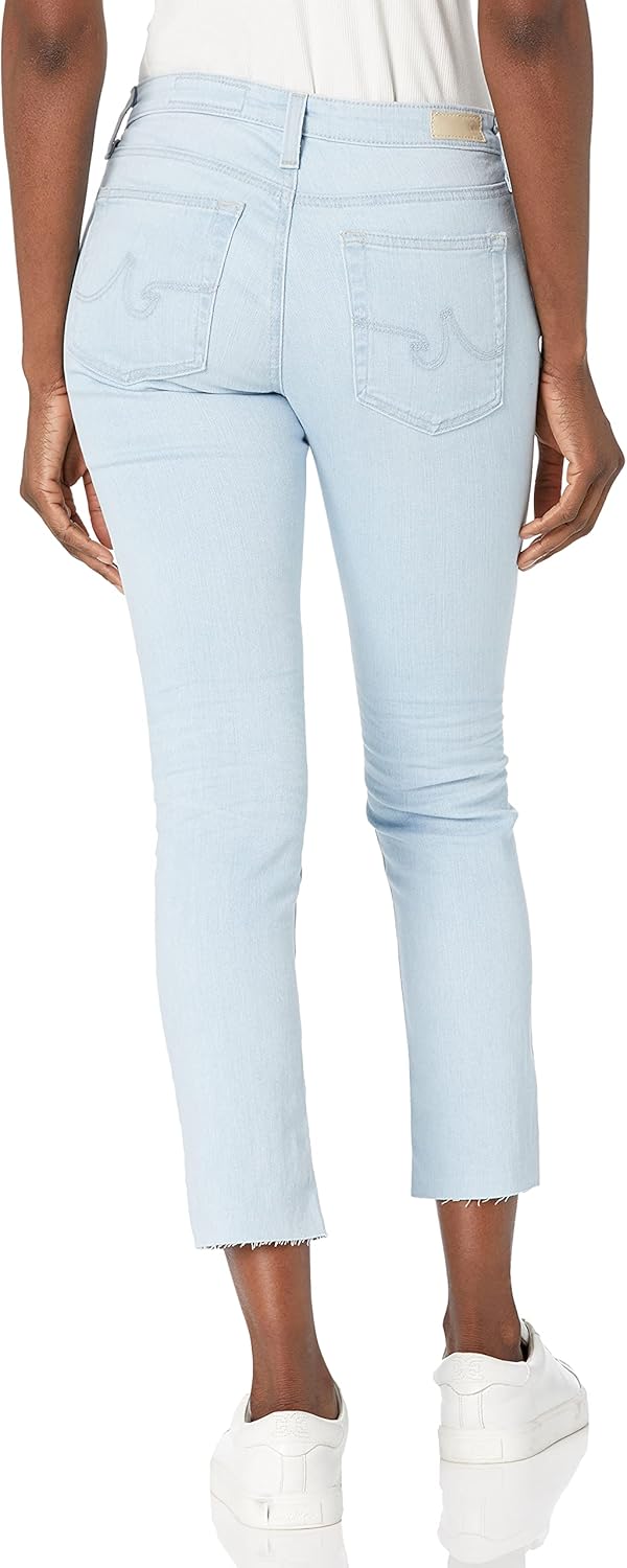 AG Adriano Goldschmied Women's The Prima Mid Rise Cigarette Crop Leg Jean - Image 2