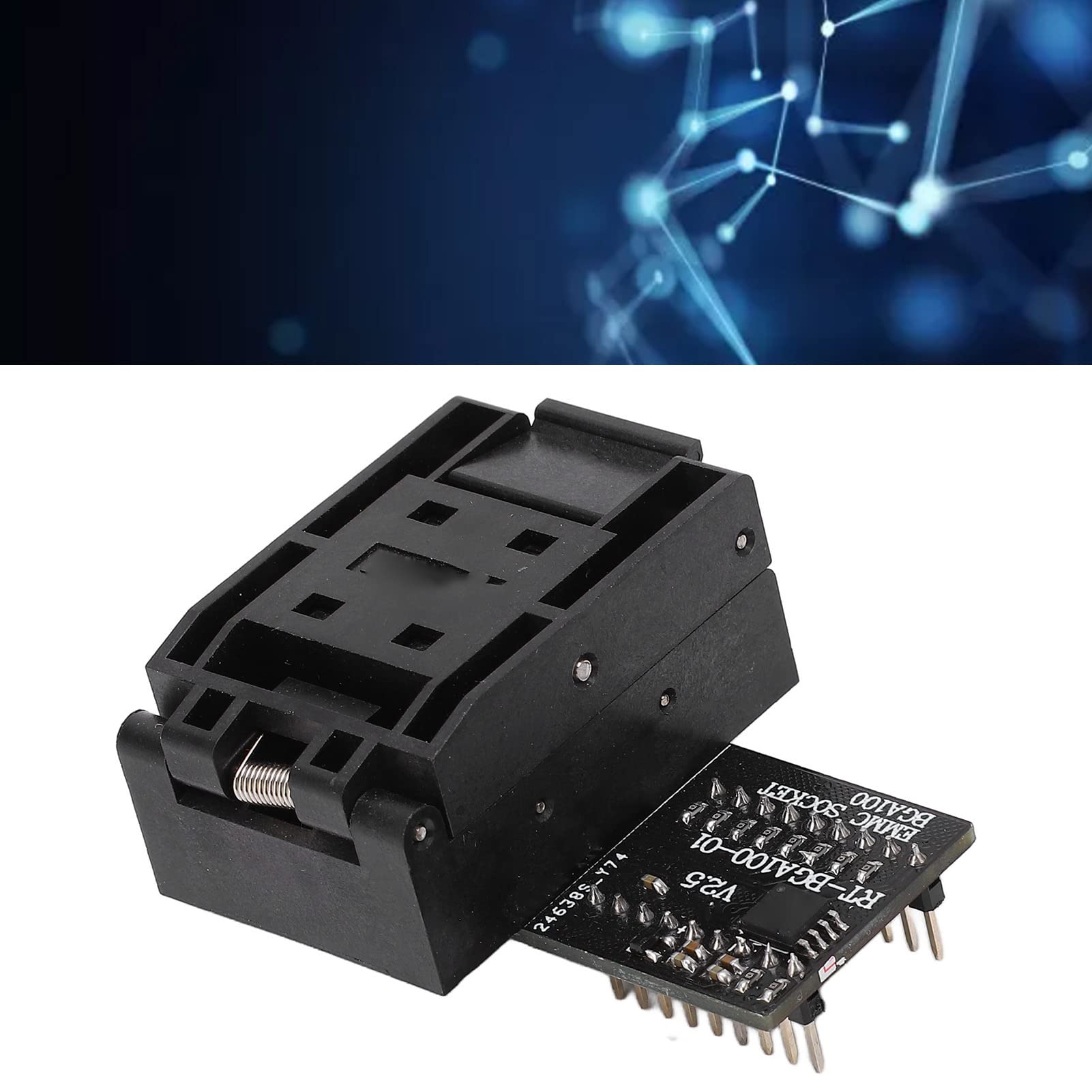 Jeanoko Presa EMMC, protezione da sovracorrente parallela ad alta velocità, controllare accuratamente facile da usare BGA100 affidabile Burn in Socket Adapter per navigazione auto