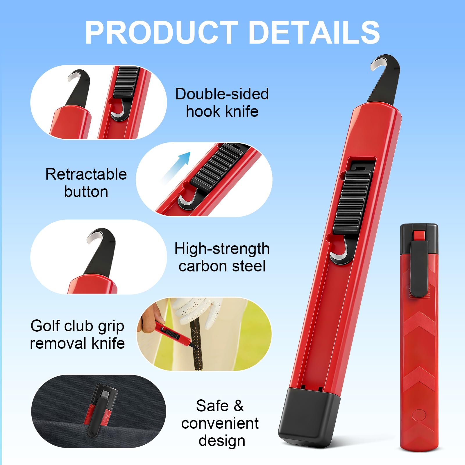 Zestawy naprawcze Premium Golf Grip, pełne zestawy do chwytania golfa, wysoka przyczepność, amortyzacja wstrząsów i antypoślizgowa, rozmiar uniwersalny