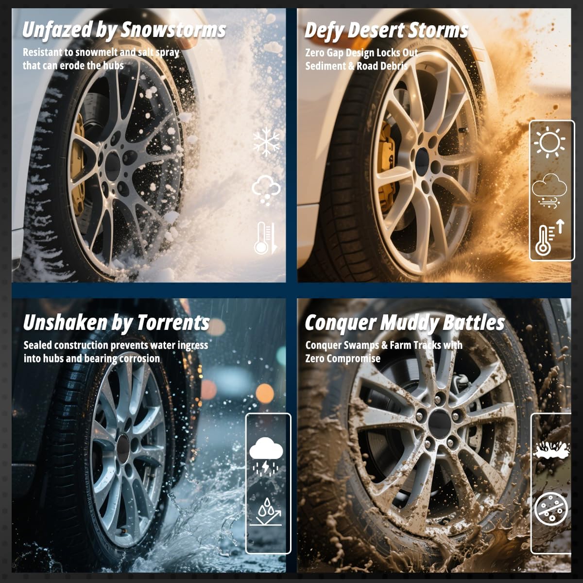 4 Pack 57 mm / 2.24 in Wheel Center Caps Kit for Lincoln 1995-2002 Mark Series, ID 57 mm / 2.24 inch Hub Caps, Snap-in Replaces G769B F5LC-1A096-AB F5LC-1A096-BC Black Rim Covers