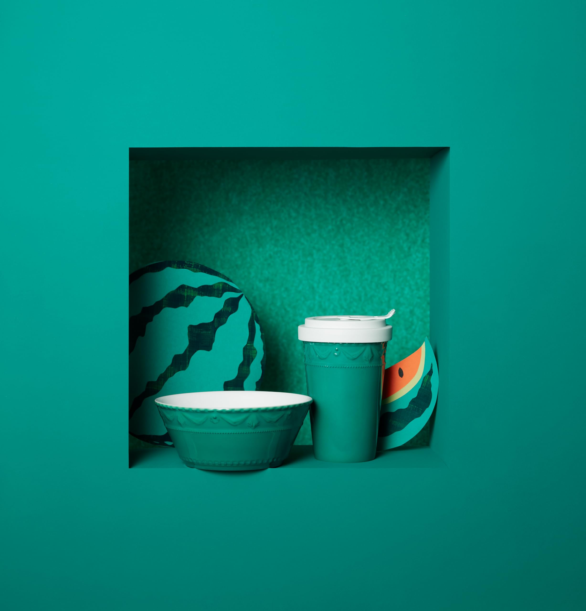 Königliche Porzellan-Manufaktur Berlin KPM To Go Cup Single with Cuff (Melon) - Image 4