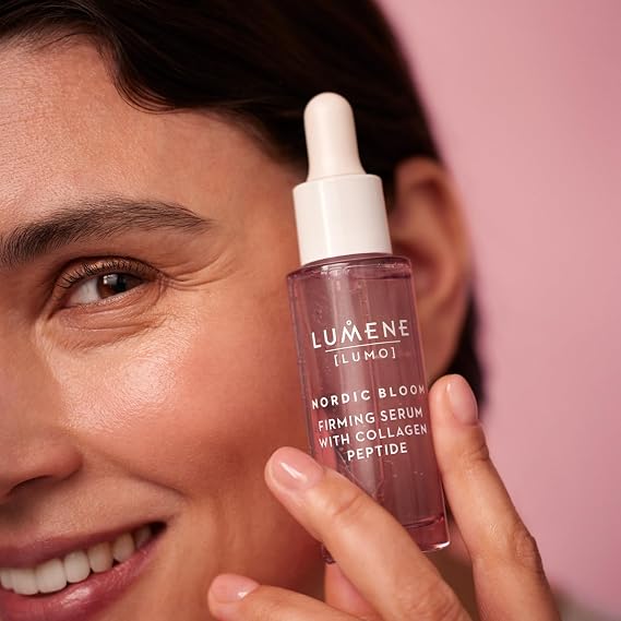 Lumene Vegan Collagen Firming Peptide Face Serum Hyaluronic Acid 1 fl oz