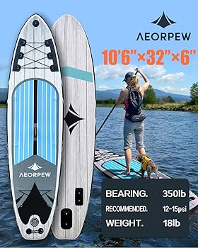 Amazon | AEORPEW (エーオーピー) 10フィート 空気注入式パドルボード