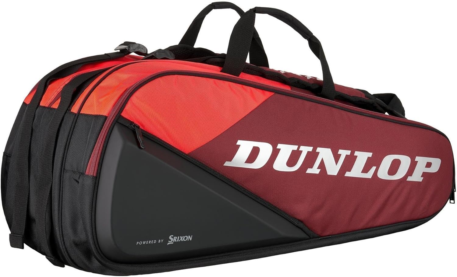 Dunlop Sports CX Performance Tennis Bag, Red/Black - 12-Racket